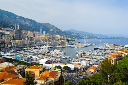 Beautiful panormic view of Monacoの写真素材