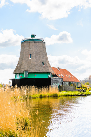 Zaanse Schans, quiet village in Netherlands, province North Hollandの写真素材