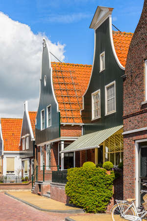 Typical house in Volendam, North Holland, Netherlandsの写真素材