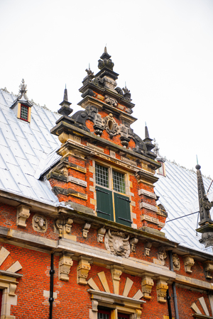 Historic center of Haarlem, Netherlandsの写真素材