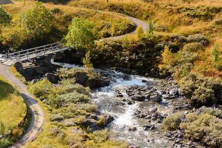 Nature of the mountains of Norwayの写真素材