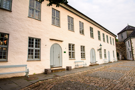 Architecture of Bergen, the second-largest city in Norwayの写真素材