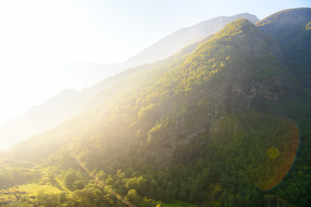 Nature of the mountains of Norwayの写真素材