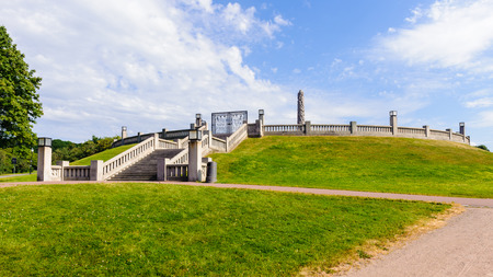 Nature of the park in Oslo, Norwayの写真素材