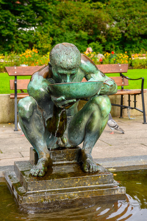 Statue in Oslo, Norwayの写真素材