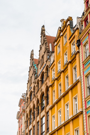 Architecture of the Market square in Wroclaw, Poland.の写真素材