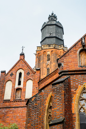 Colorful Houses on the Market square in Wroclaw, Polandの写真素材