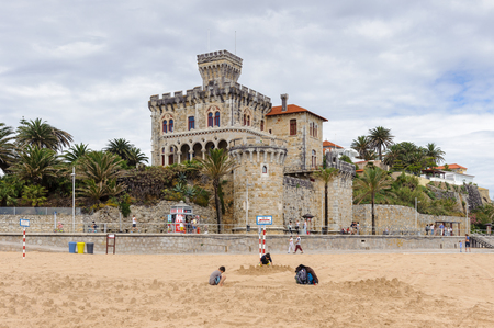 Castle of Estoril on the coast of the Atlantic Oceanのeditorial素材