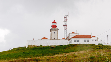 Lighthouse of Cabo da Roca, the westernmost extent of continental Europe (Euroasia)のeditorial素材