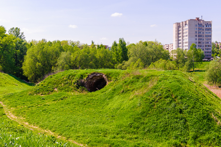 Field where the battles of World War II took place (Velikie Luki), Russiaのeditorial素材