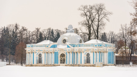 Architecture of Tsarskoye Selo (Pushkin), 25 km south-east of St. Petersburg, Russia.のeditorial素材