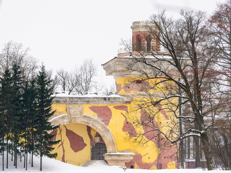 Architecture of Tsarskoye Selo (Pushkin), 25 km south-east of St. Petersburg, Russia.のeditorial素材