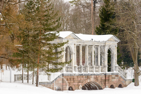 Architecture of Tsarskoye Selo (Pushkin), 25 km south-east of St. Petersburg, Russia.のeditorial素材