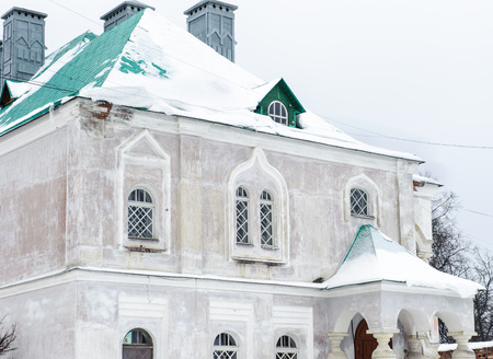 Infirmarive of  the Fedorov town, complex of buildings in the town of Pushkin, near St.Petersburg, Russiaのeditorial素材