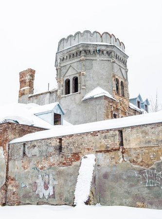 Fedorov town, complex of buildings in the town of Pushkin, near St.Petersburg, Russiaの写真素材