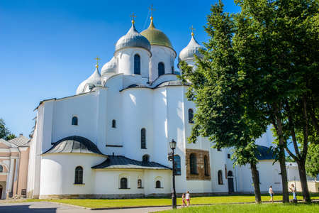 St. Nicholas Cathedral, Historic Monuments of Novgorod and Surroundings, Novgorod, Russiaのeditorial素材