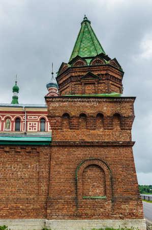 Wall of the Old Ladoga Monastery, Russian Federationの写真素材