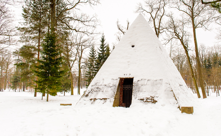 Pyramid. Tsarskoye Selo, Russiaの写真素材
