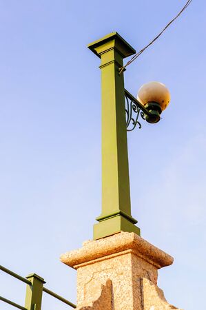 Lamp post of the bridgeの写真素材
