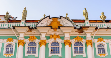 Part of the Hermitage, Winter Palace, St. Petersburg, Russiaのeditorial素材