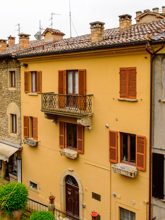 Architecure of Historic center of  San Marino,のeditorial素材