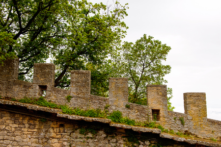The fortress of Guaita on Mount Titanoのeditorial素材