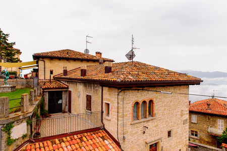 Beautiful architecture of the Historic Centre of San Marino.のeditorial素材