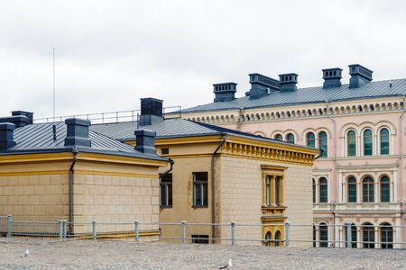 Architecture of the central area of Helsinki, the capital of Finland