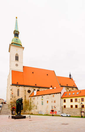 St. Martin's Cathedral, Old Town of Bratislava, Slovakiaの写真素材