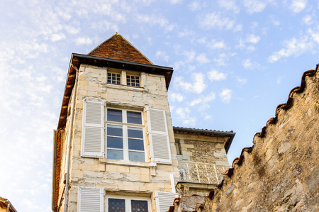 Medieval architecture of the Old Town, Perigueux, France.の写真素材