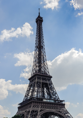 Eiffel Tower, an iron lattice tower located in Paris, named after the engineer Gustave Eiffelのeditorial素材
