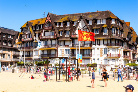 Architecture of Trouville, Normandy, France.のeditorial素材