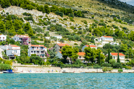 Architecture of Dalmatia, the Adriatic coast.の写真素材