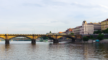 Prague in the eveningの写真素材