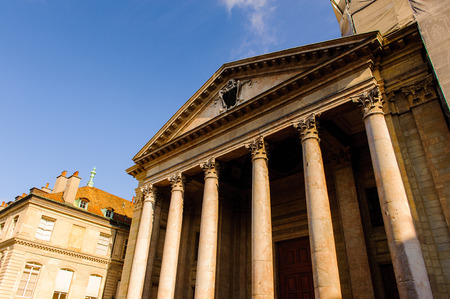 Architecture of the Old part of Geneva, Switzerland.の写真素材