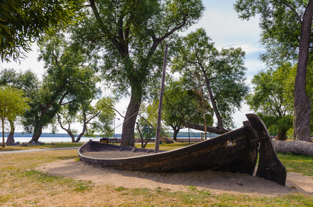 Boat of Sigtunam Swedenの写真素材