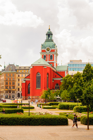 Architecture of the Stockholm touristic center, Stockholm, Swedenの写真素材