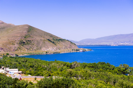 Lake Sevan, the largest lake in Armenia and the Caucasus region.