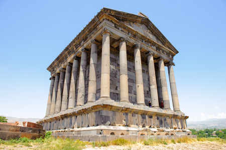 Garni temple, Hellenistic temple from the first century in Garni, Armeniaの写真素材