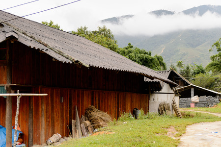 Village not far awya of Sapa, Vietnamの写真素材