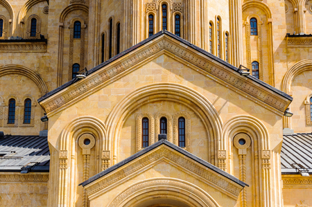 Holy Trinity Cathedral of Tbilisi, the main Cathedral of the Georgian Orthodox Churchの写真素材