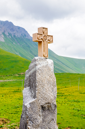 Cross in the mountains of Georgia