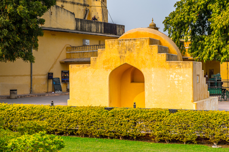 Part of the Jantar Mantar, Jaipur, Rajasthan, a collection of 19 architectural astronomical instruments completed in 1738. UNESCO World Heritageのeditorial素材