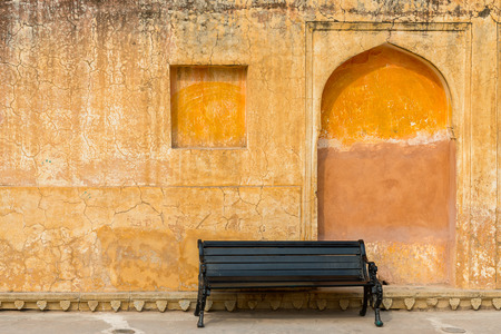 Part of the Amer Fort (Amber Fort and Amber Palace), a town near Jaipur, Rajasthan state, India. UNESCO World Heritage Site as part of the group Hill Forts of Rajasthan.の写真素材
