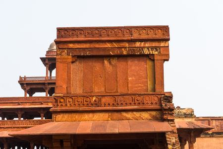 Fatehpur Sikri, a city in the Agra District of Uttar Pradesh, India. UNESCO World Heritage site.のeditorial素材