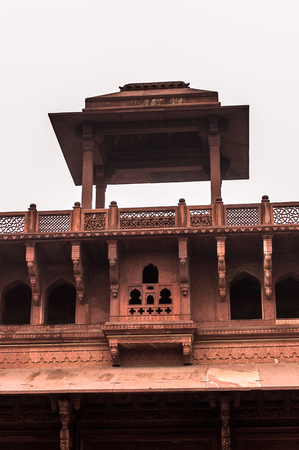 Jahangir Palace at the Red Fort of Agra, India.のeditorial素材