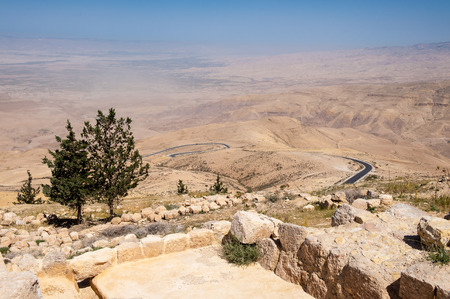 Holy Land, view from the Mount Nebo, the place where Moses was granted a view of the Promised Land...