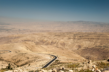 Holy Land, view from the Mount Nebo, the place where Moses was granted a view of the Promised Land that he would never enter.の写真素材