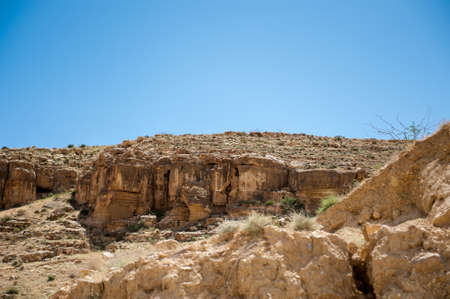 Dunes of the desert in Jordanの写真素材