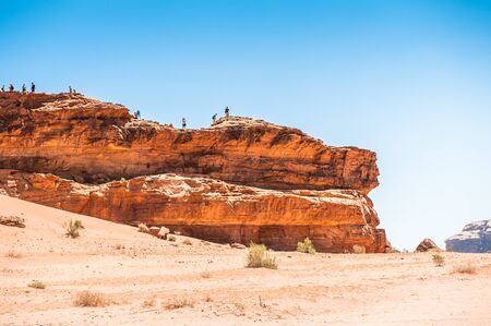 Nature and rocks of Wadi Rum (Valley of the Moon), Jordan.の写真素材